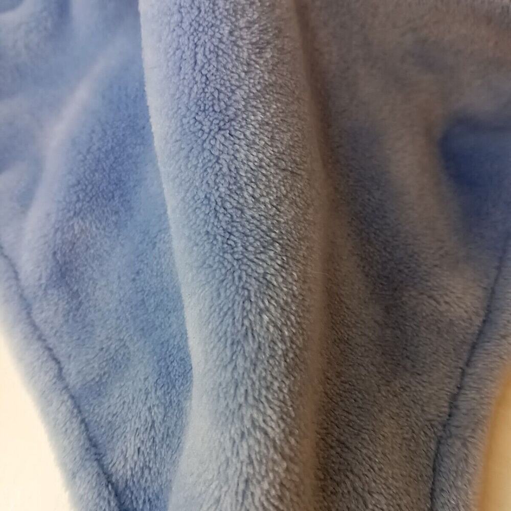 Carters Puppy Dog Baby Lovey Stuffed Toy Brown Blue Security Blanket Fleece - Picture 3 of 6